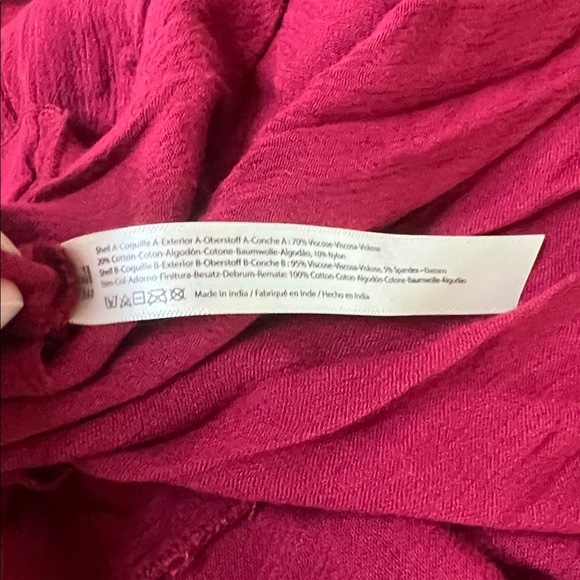 Free People Lace/Ruffle Strappy Maxi Dress Red Size Medium *Flaw - Picture 10 of 11